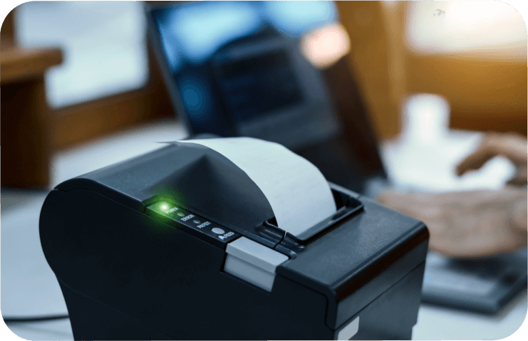 how does thermal receipt printer work